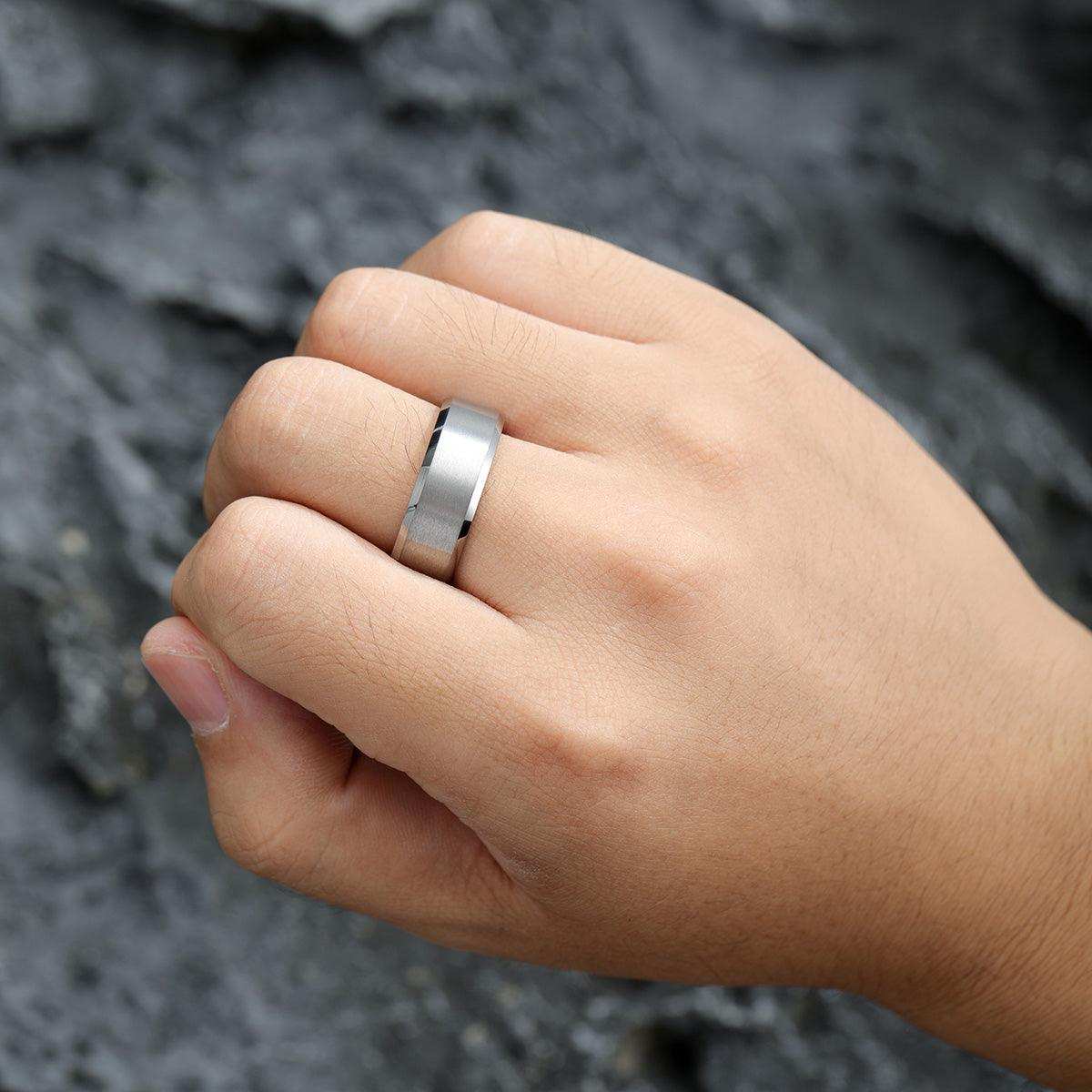 Matte Finish Silver Ring - Nikoghos Jewelry