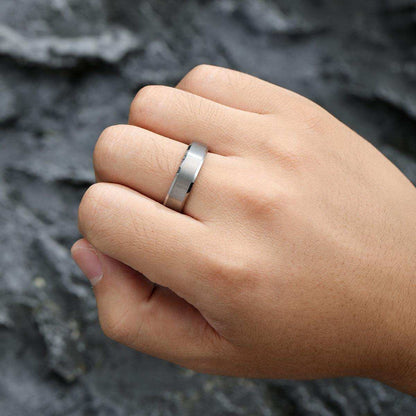 Matte Finish Silver Ring - Nikoghos Jewelry