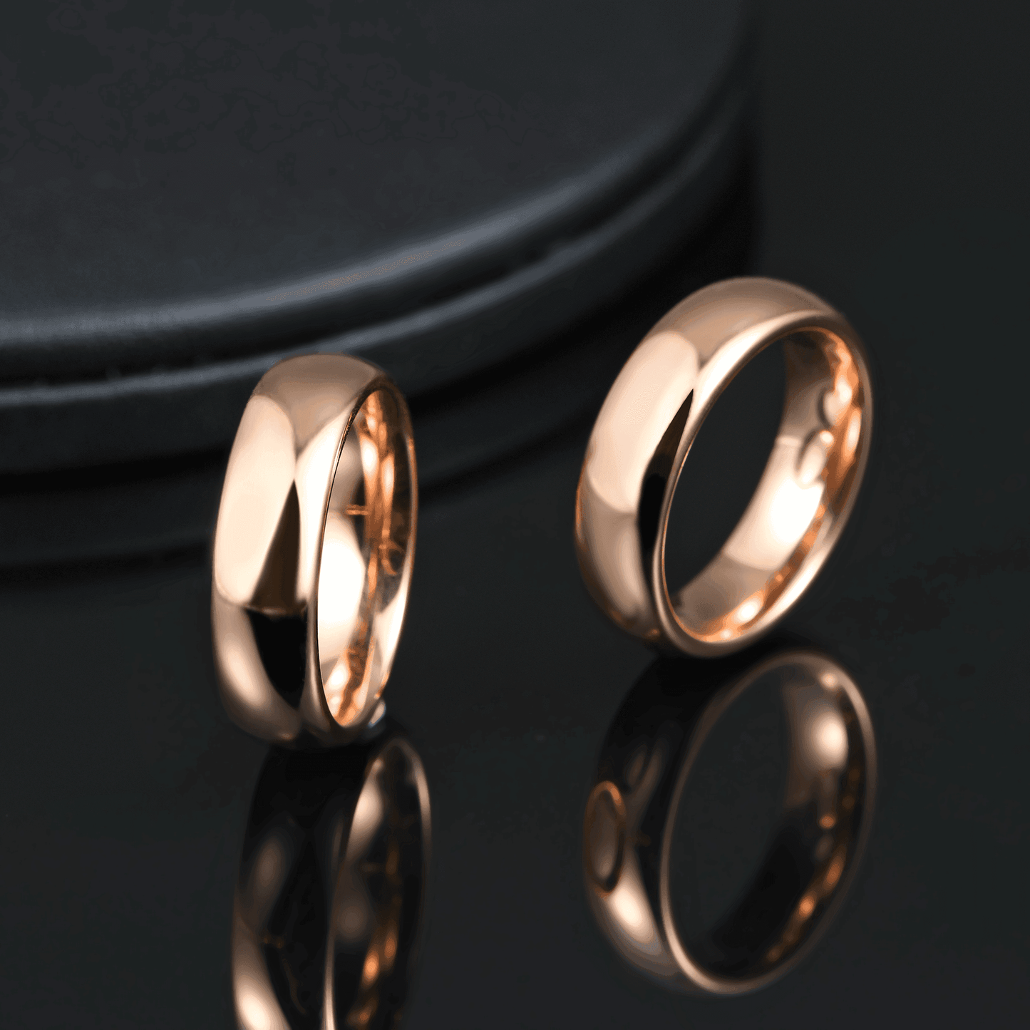 Polished Rose Gold Dome Ring - Nikoghos Jewelry