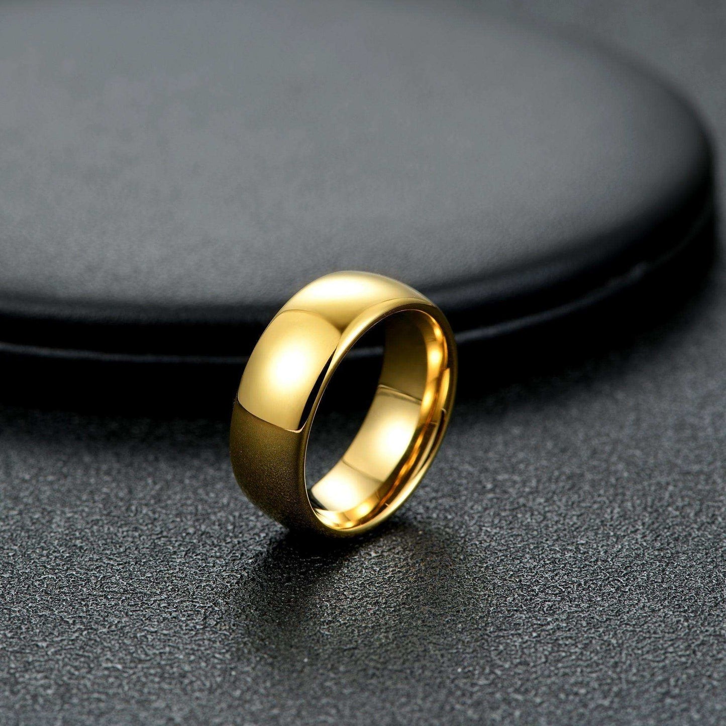 Polished Golden Dome Ring - Nikoghos Jewelry