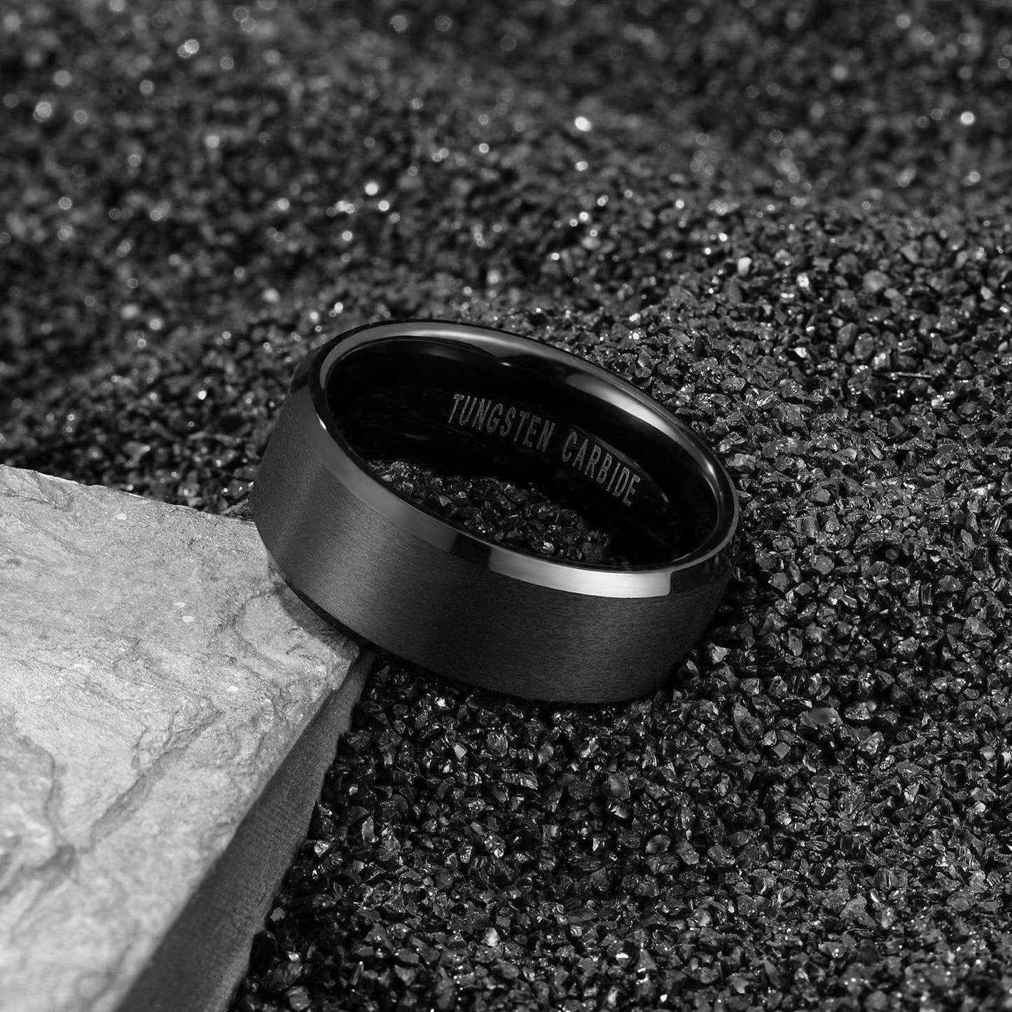 Matte Finish Black Band - Nikoghos Jewelry