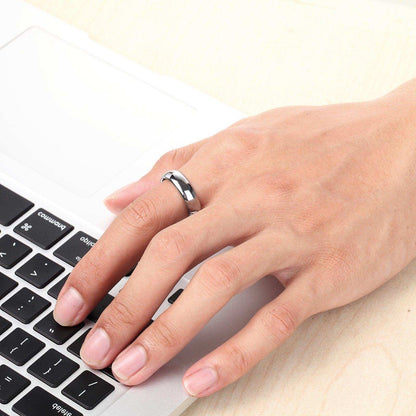 Polished Silver Dome Ring - Nikoghos Jewelry