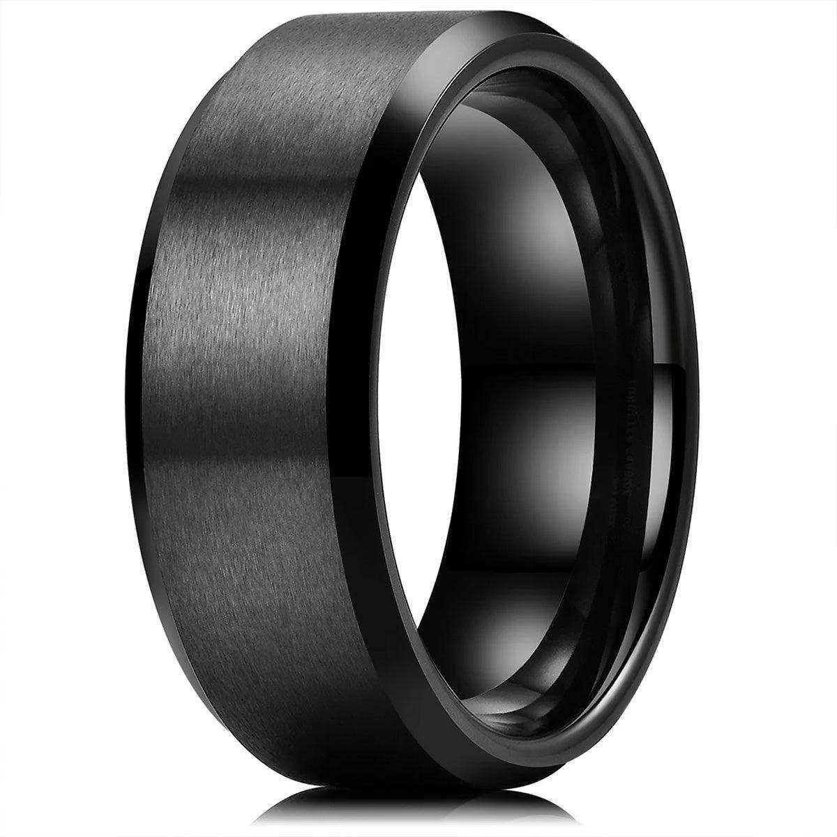 Matte Finish Black Band - Nikoghos Jewelry