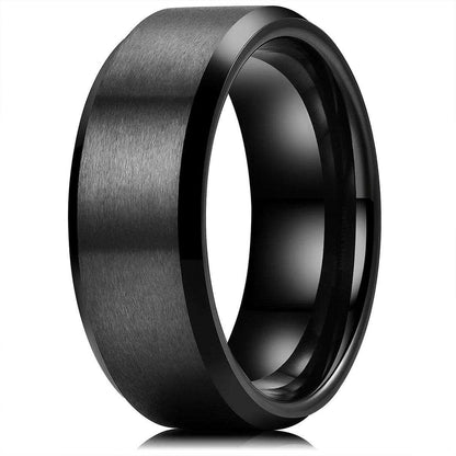 Matte Finish Black Band - Nikoghos Jewelry