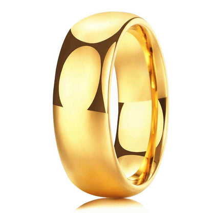 Polished Golden Dome Ring - Nikoghos Jewelry