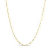 18K Gold Plated Paperclip Chain Necklace