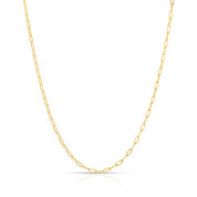 18K Gold Plated Paperclip Chain Necklace